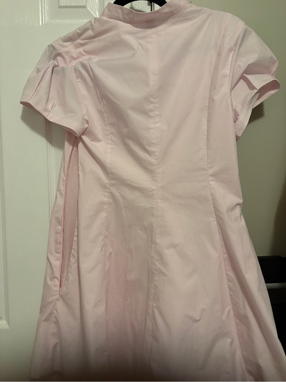 Aritzia Light Pink Short-Sleeve A-Line Mini Dress